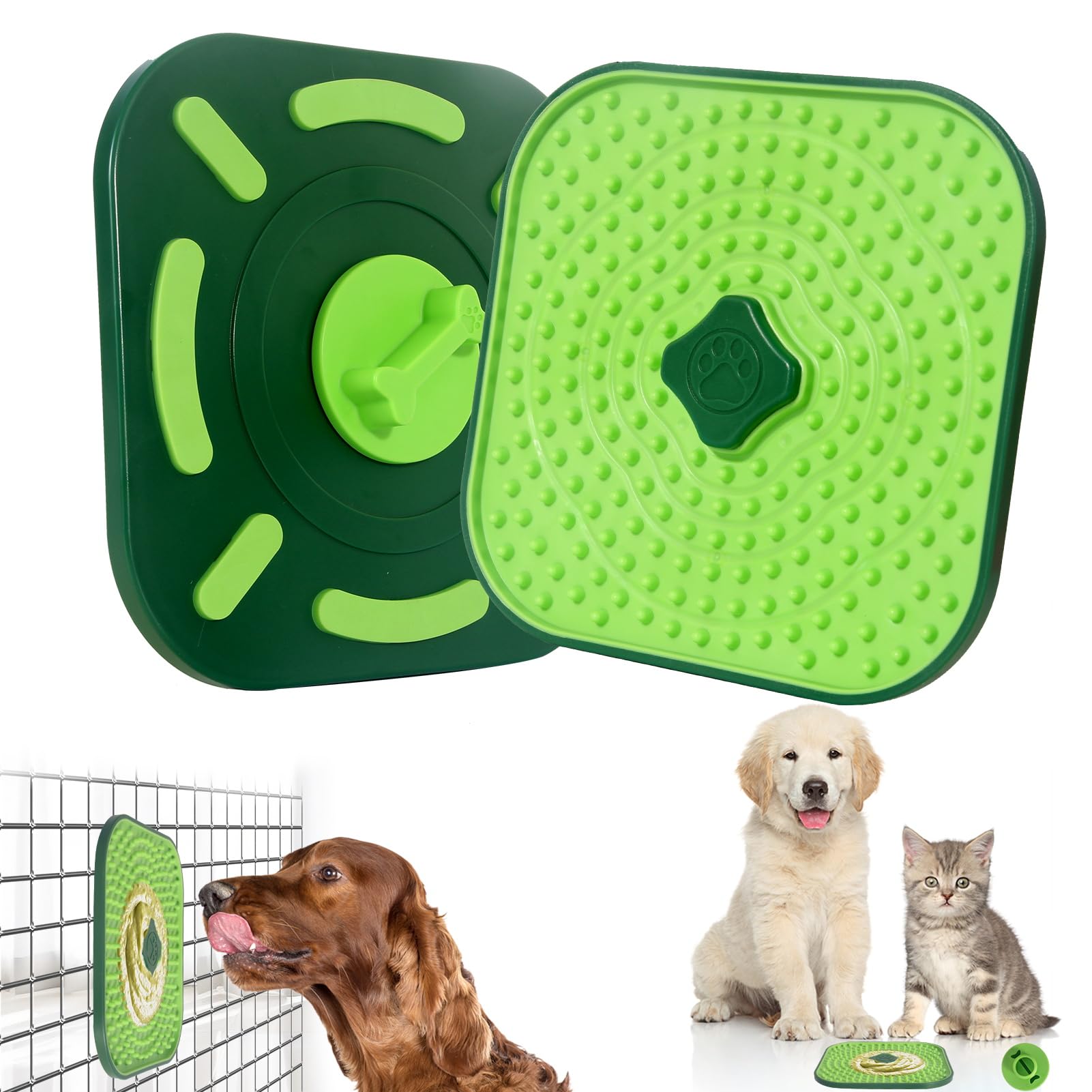 “Interactive Dog Licking Mat — Crate Feeder Pad”
